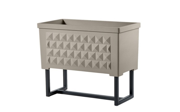 OPTION CHASSIS POUR POT DE FLEUR DESIGN RECTANGLE DIAMANTE