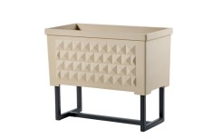 OPTION CHASSIS POUR POT DE FLEUR DESIGN RECTANGLE DIAMANTE