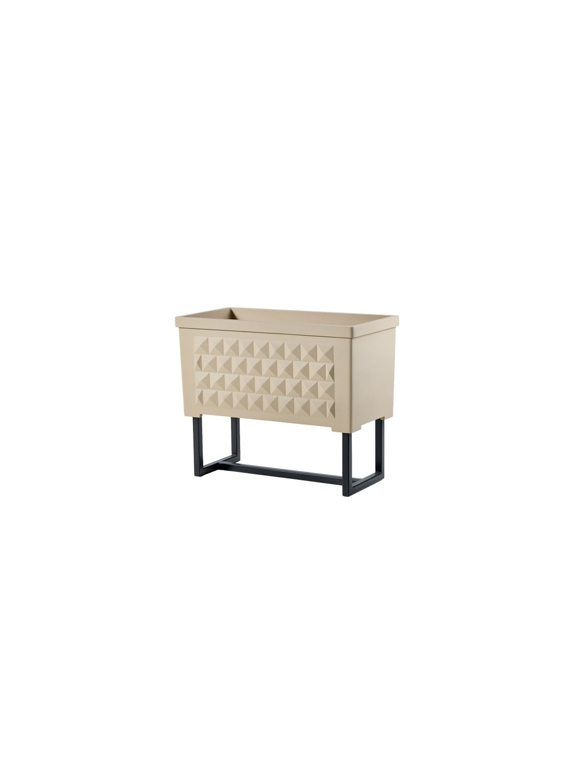 OPTION CHASSIS POUR POT DE FLEUR DESIGN RECTANGLE DIAMANTE