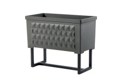 OPTION CHASSIS POUR POT DE FLEUR DESIGN RECTANGLE DIAMANTE