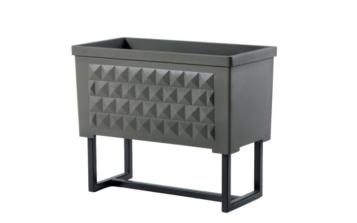 OPTION CHASSIS POUR POT DE FLEUR DESIGN RECTANGLE DIAMANTE