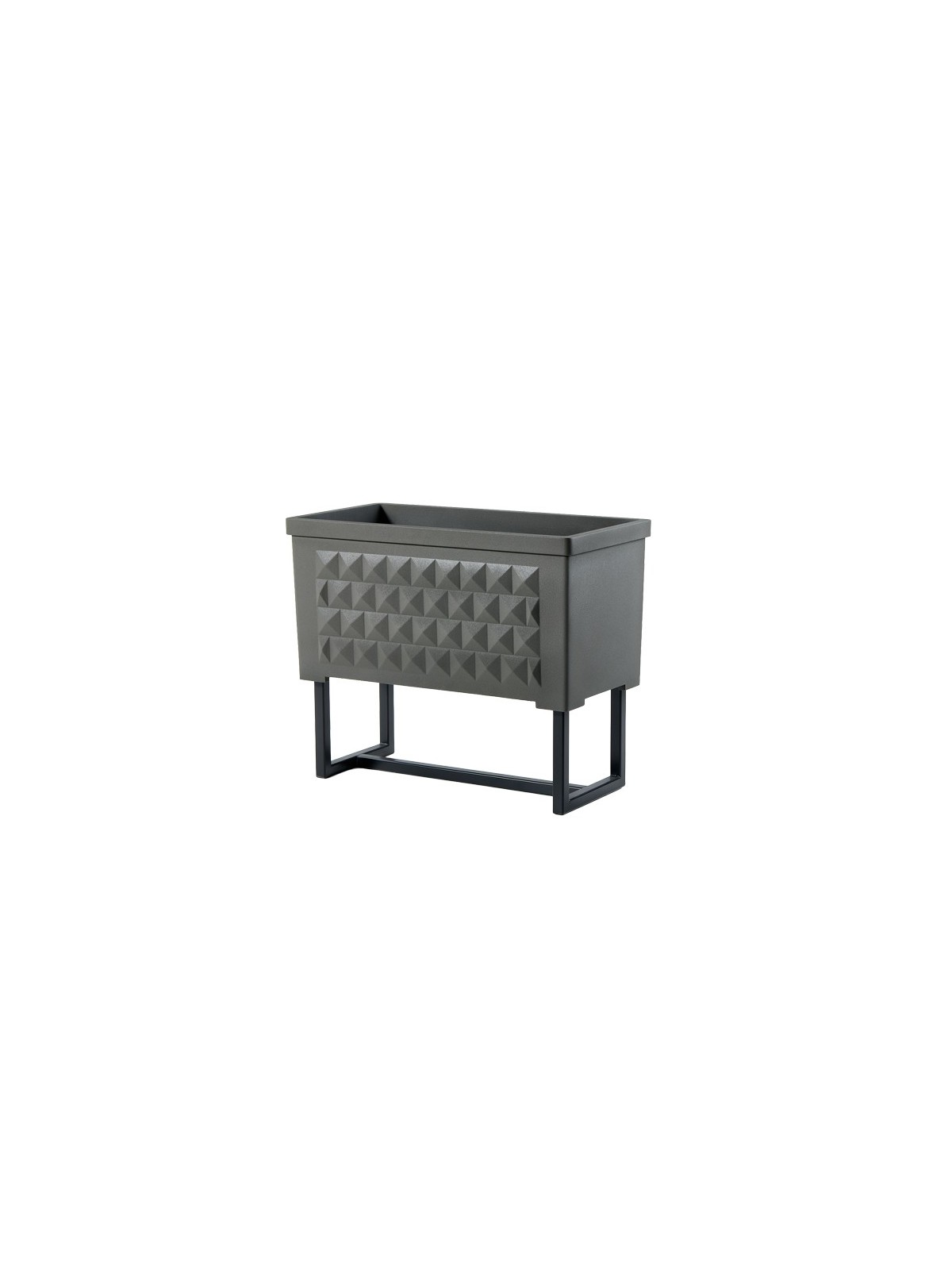 OPTION CHASSIS POUR POT DE FLEUR DESIGN RECTANGLE DIAMANTE