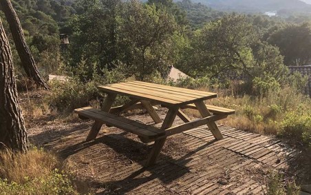 Une table de pique-nique bois STELLA économique pour les collectivités