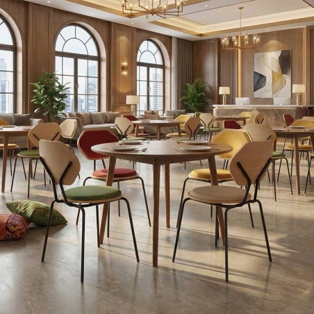 CHAISE BUNBURY VERSION CHENE+TISSU