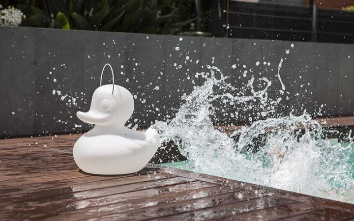 LAMPE DESIGN XXL DUCK DUCK MEGA GOODNIGHT LIGHT, PIÈCE ICONIQUE POUR AMÉNAGEMENT EXTÉRIEUR HAUT DE GAMME