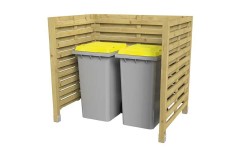 CACHE CONTENEUR SIMPLE BOIS