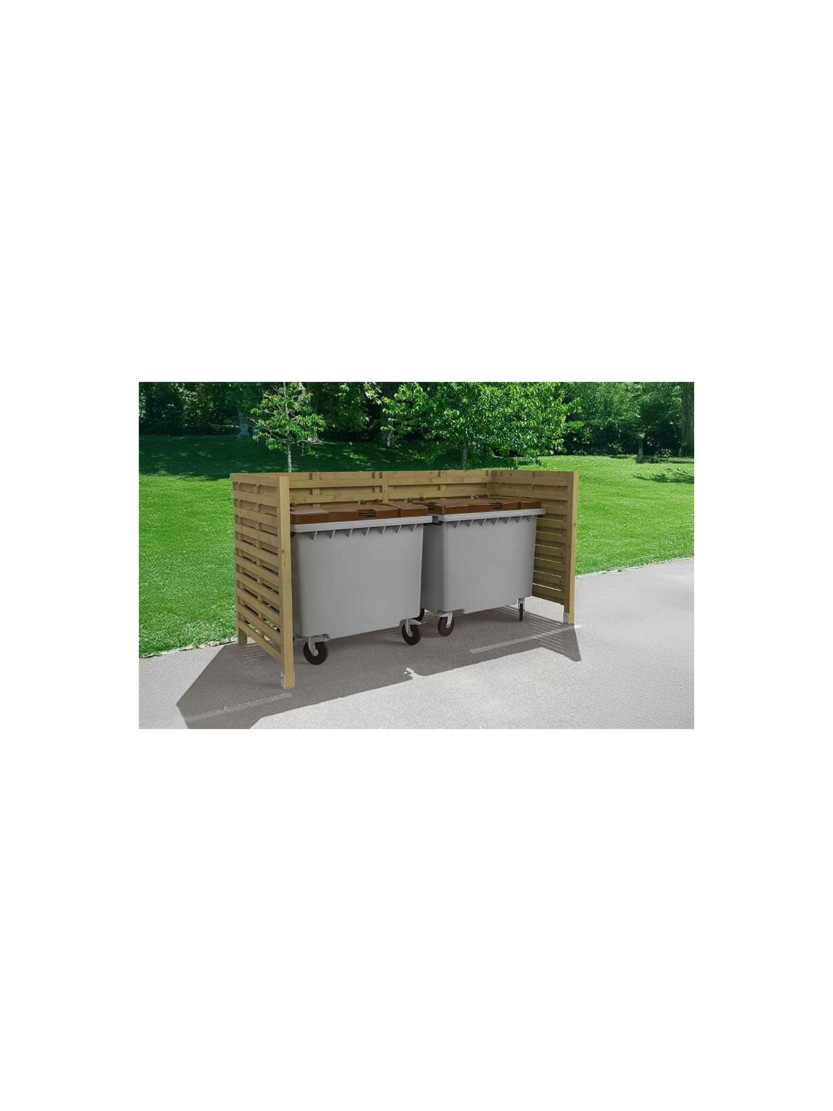 CACHE CONTENEUR DOUBLE BOIS
PANNEAU EN BOIS PIN POUR RESTAURANT CAMPING ET COMMERÇANT EN BOIS