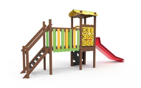 JEU MULTIPLE TREFLE VERSION ALU décor en HDPE fabrication française tranche d'âge 2 à 7 ans