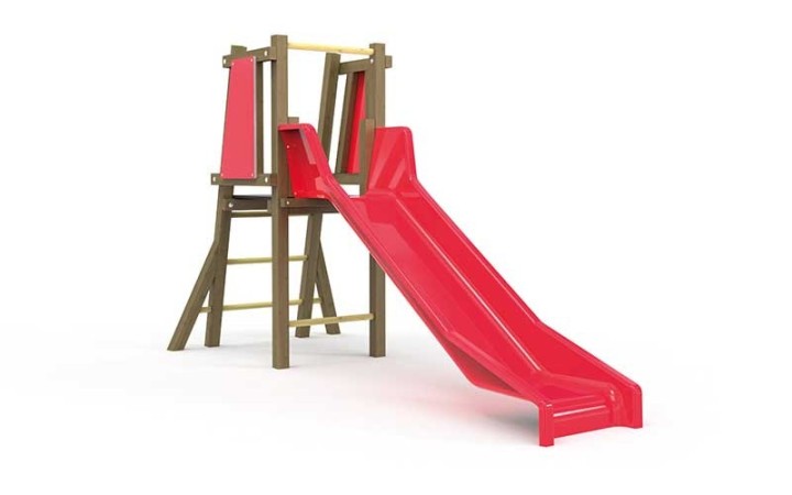 TOBOGGAN structure pin traité classe 4 EN 1176 - 2 à 7 ans