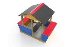 Jeu enfant MAISONNETTE bois et HDPE Structure jeux pour enfant