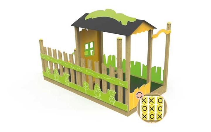 Cabane LA FERME en pin traité classe 4 fabrication française