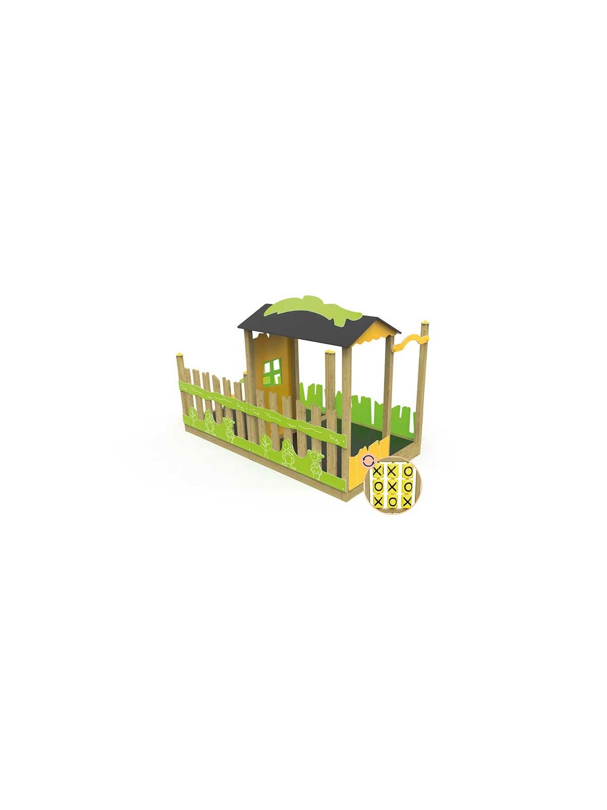 Cabane LA FERME en pin traité classe 4 fabrication française