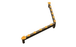 Poutre d'équilibre pattes d'ours en bois et PEHD, pour enfants