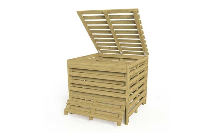 Composteur bois BRUYERE idéal pour la gestion des déchets des collectivités