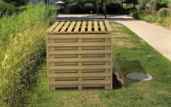 Composteur bois BRUYERE idéal pour la gestion des déchets des collectivités