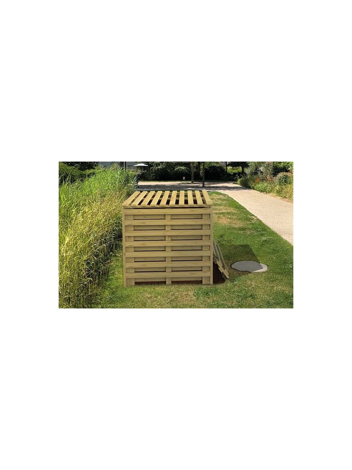 Composteur bois BRUYERE idéal pour la gestion des déchets des collectivités