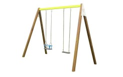 PORTIQUE 2 M POUTRE ACIER 1 SIEGE + 1 NACELLE POUR ECOLE, AIRE DE JEUX PUBLIQUE
BALANCOIRE POUR ENFANT, JEUX CLASSIQUE EXTERIEUR