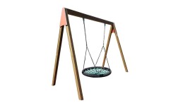 PORTIQUE PANIER POUTRE BOIS