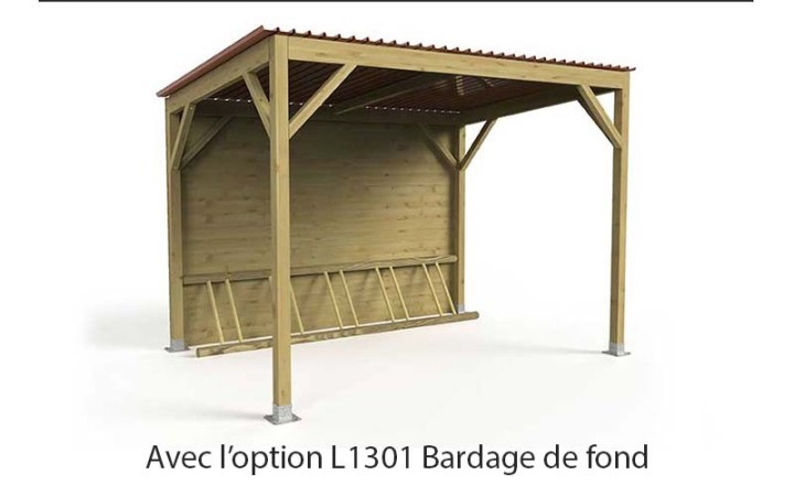 ABRI RANGE VELO CAPUCIN avec fond