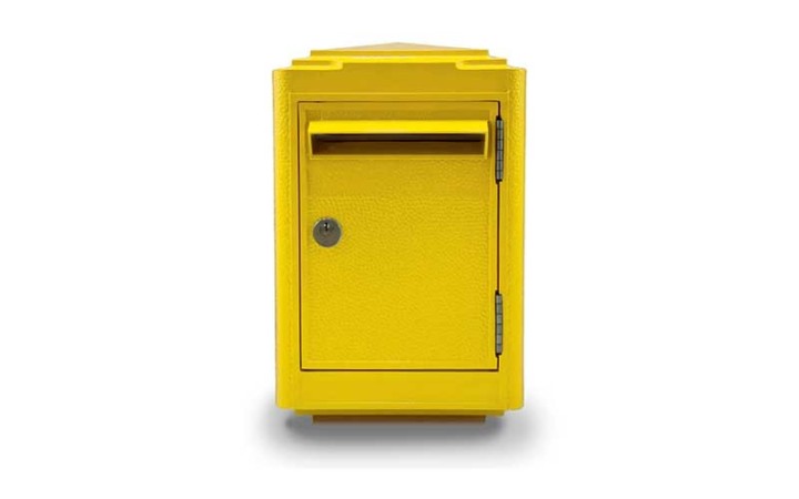 BOÎTE AUX LETTRES PETIT MODÈLE 1945 EN ALUMINIUM, IDÉALE POUR LES COLLECTIVITÉS ET LES AMÉNAGEMENTS URBAINS