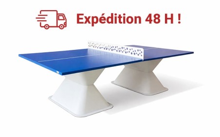 TABLE PING PONG COINS CARRES JADE BLEU OUTREMER
TENNIS DE TABLE EN PLEIN AIR POUR CAMPING, COURS ECOLE ET AIRE DE JEU