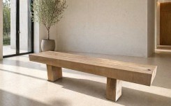 BANC DESIGN ORIGO EN CHÊNE MASSIF POUR AMÉNAGEMENT INTÉRIEUR ET EXTÉRIEUR HAUT DE GAMME