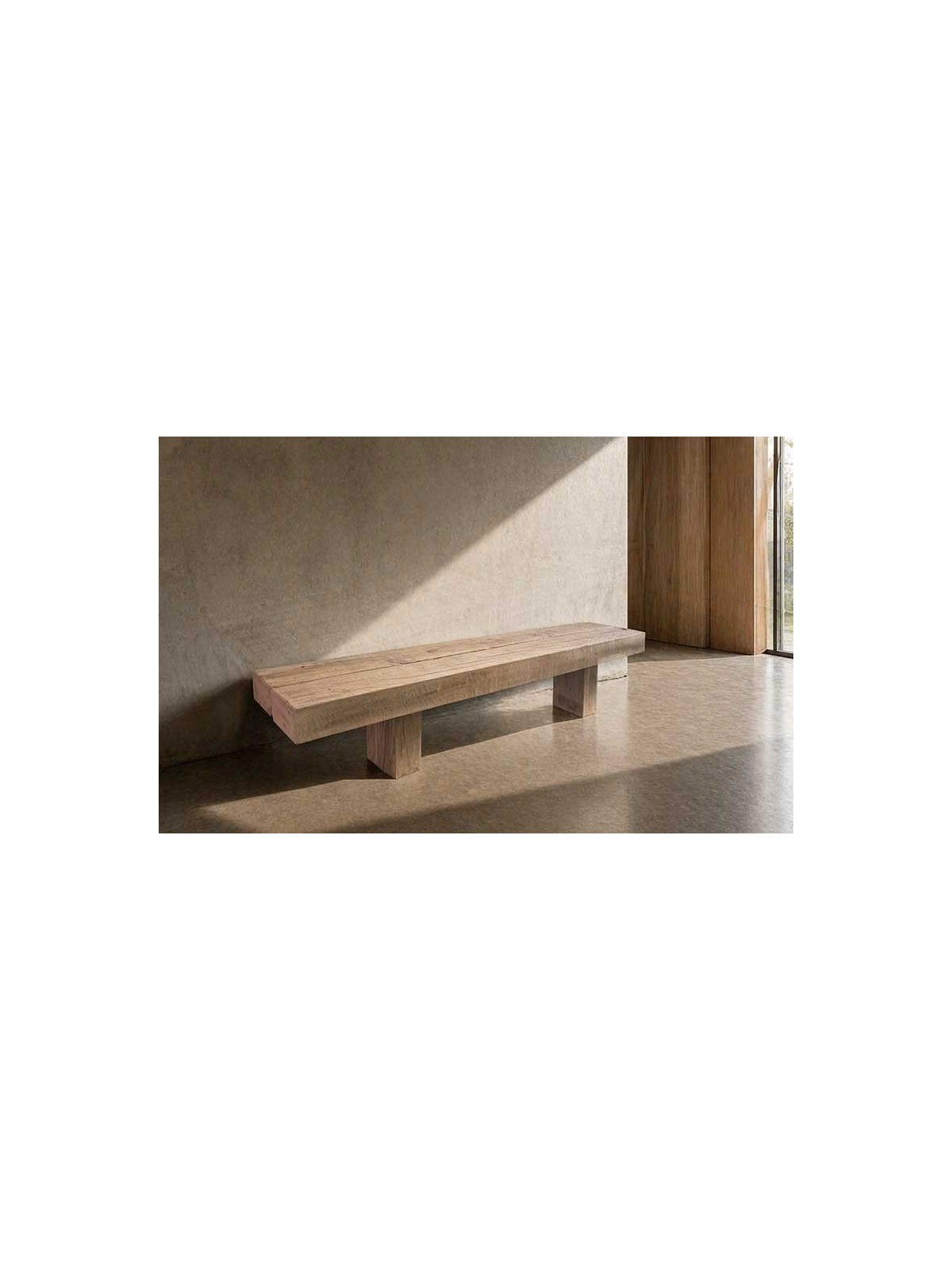 BANC DESIGN ORIGO EN CHÊNE MASSIF POUR AMÉNAGEMENT INTÉRIEUR ET EXTÉRIEUR HAUT DE GAMME