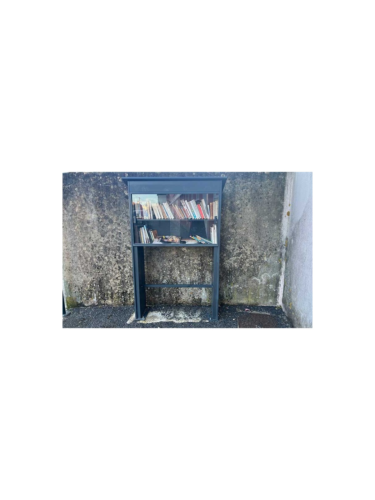 Boîte à livres acier POITIERS pour collectivité Mobilier urbain CELONA