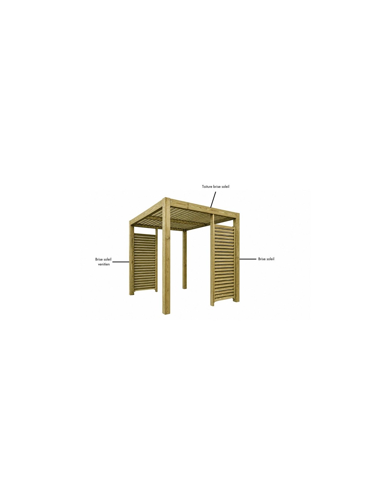BRISE SOLEIL PAROI VENITIENNE PERGOLA ZOZA
OPTION POUR PERGOLA ZOZA ESPACE OMBRAGE EXTERIEUR