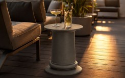 TABLE D'APPOINT ROMA MODERNE DESIGN COLONNE ROMAINE
SUPPORT POT DE FLEUR, TABOURET HAUT DE GAMME DESIGN ITALIEN