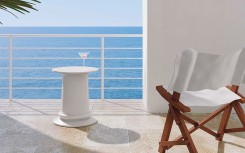 TABLE D'APPOINT ROMA MODERNE DESIGN COLONNE ROMAINE
SUPPORT POT DE FLEUR, TABOURET HAUT DE GAMME DESIGN ITALIEN