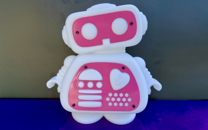 Lampe robot AI Love You rose Red Hook