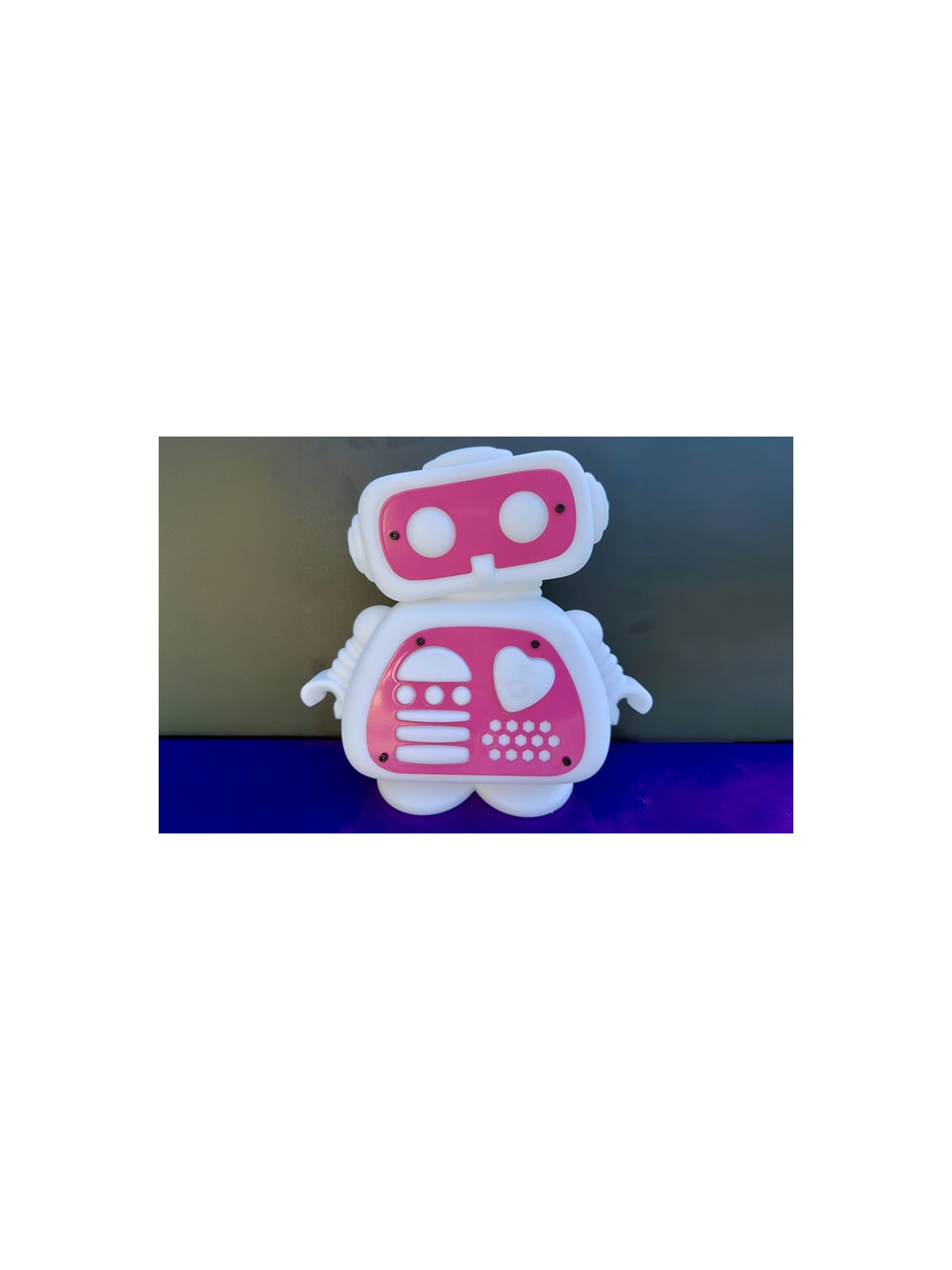 Lampe robot AI Love You rose Red Hook
