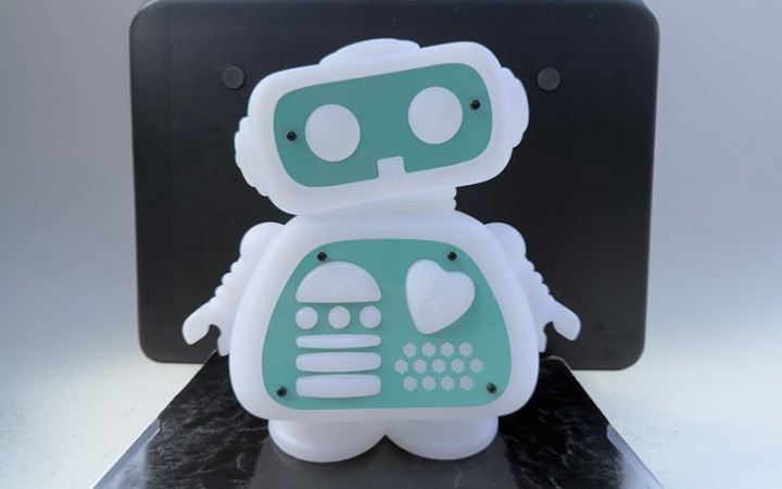 Lampe robot AI Love You verte Red Hook