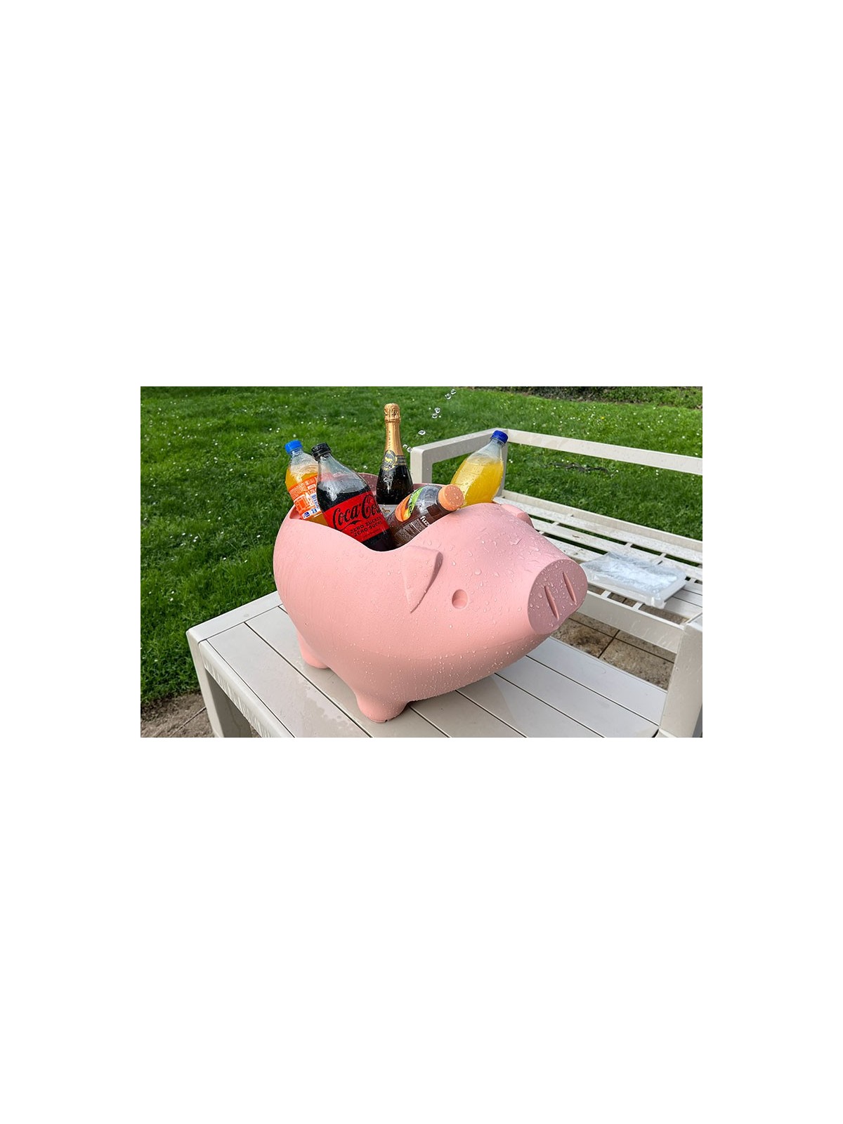 Objet déco cochon design multifonction en polyéthylène