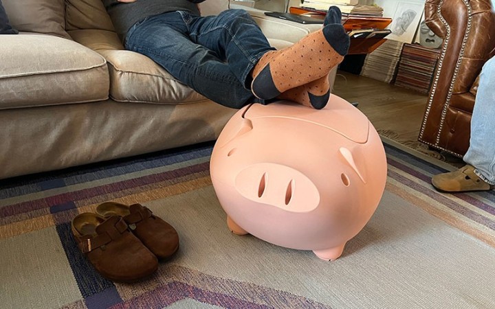 Kevin The Bacon M utilisé comme pot de fleurs design