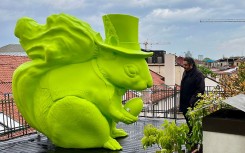 Lampe écureuil géante pour hôtel restaurant et showroom