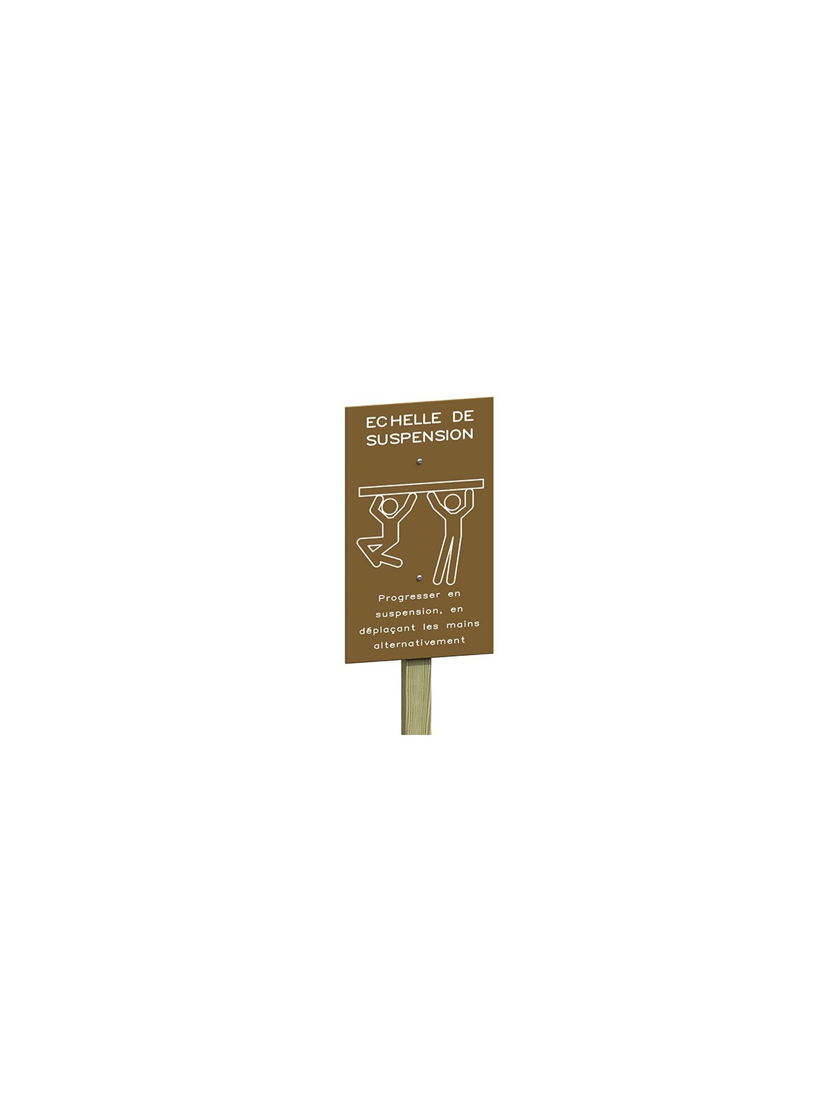 ÉCHELLE DE SUSPENSION MODULE DE GRIMPE EXTERIEUR EN BOIS POUR LES COLLECTIVITÉS FABRIQUÉ EN FRANCE