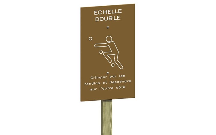 MODULE ÉCHELLE DOUBLE EN RONDIN DE BOIS
STRUCTURE DE GRIMPE POUR ESPACE EXTÉRIEUR
ÉQUIPEMENT SPORTIF POUR ÉCOLE OU COLLECTIVITÉ