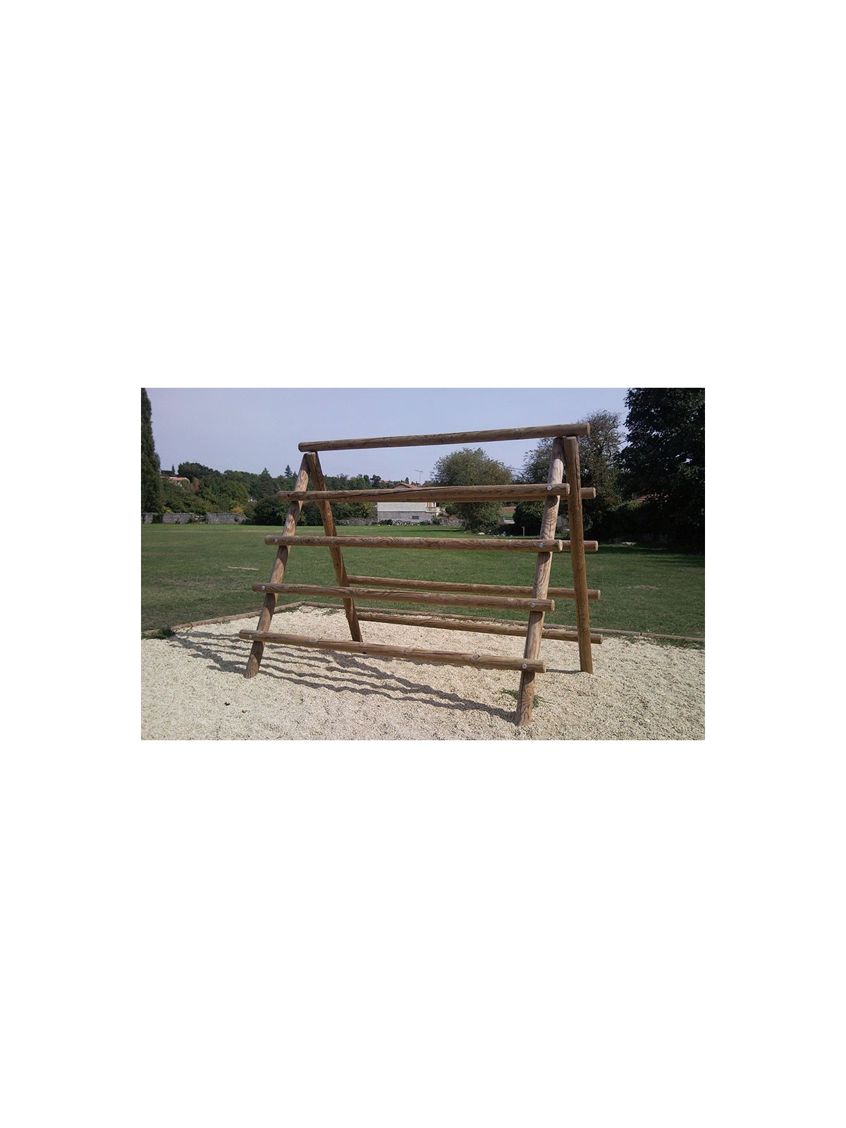 MODULE ÉCHELLE DOUBLE EN RONDIN DE BOIS
STRUCTURE DE GRIMPE POUR ESPACE EXTÉRIEUR
ÉQUIPEMENT SPORTIF POUR ÉCOLE OU COLLECTIVITÉ