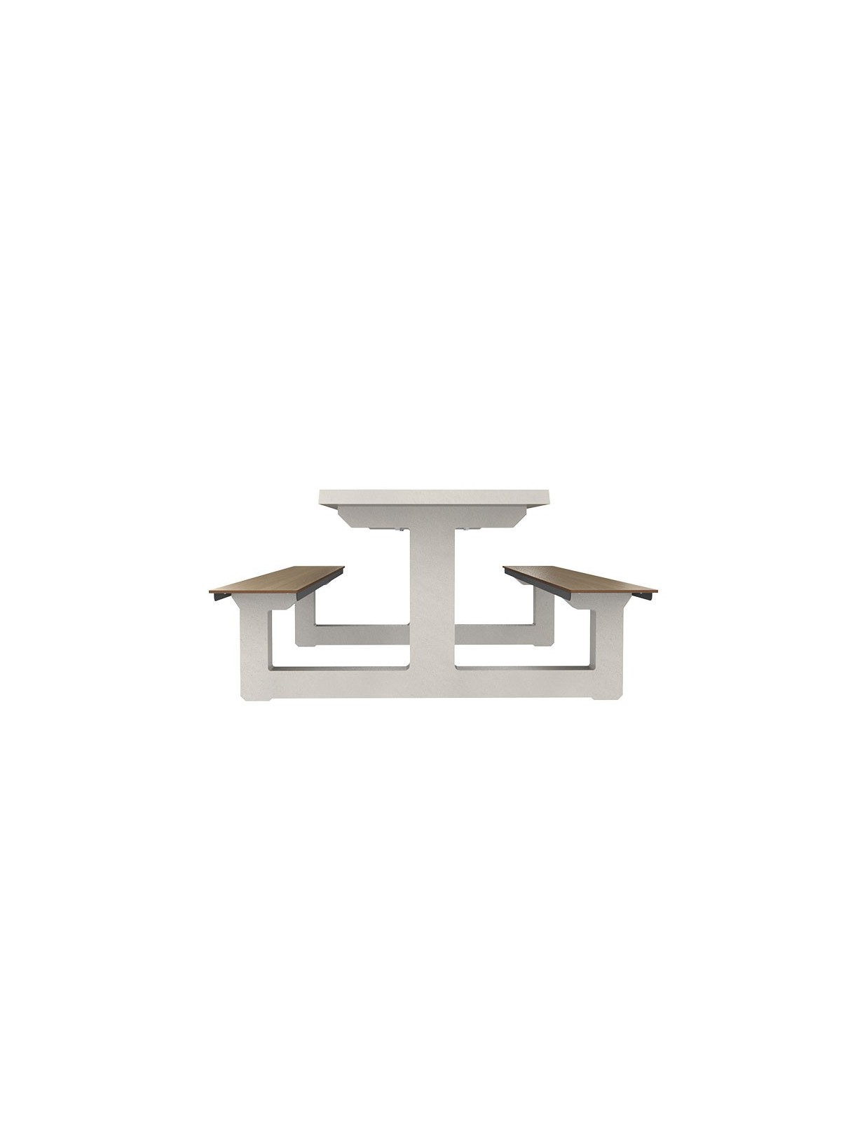 TABLE DE JEUX EXTÉRIEURE EN BÉTON & HPL, AVEC ÉCHIQUIER, DAMIER ET PETITS CHEVAUX POUR COURS DE COLLÈGES, LYCÉES