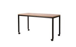 Table rectangle moderne pour aménagement intérieur, adaptée aux collectivités et aux professionnels.