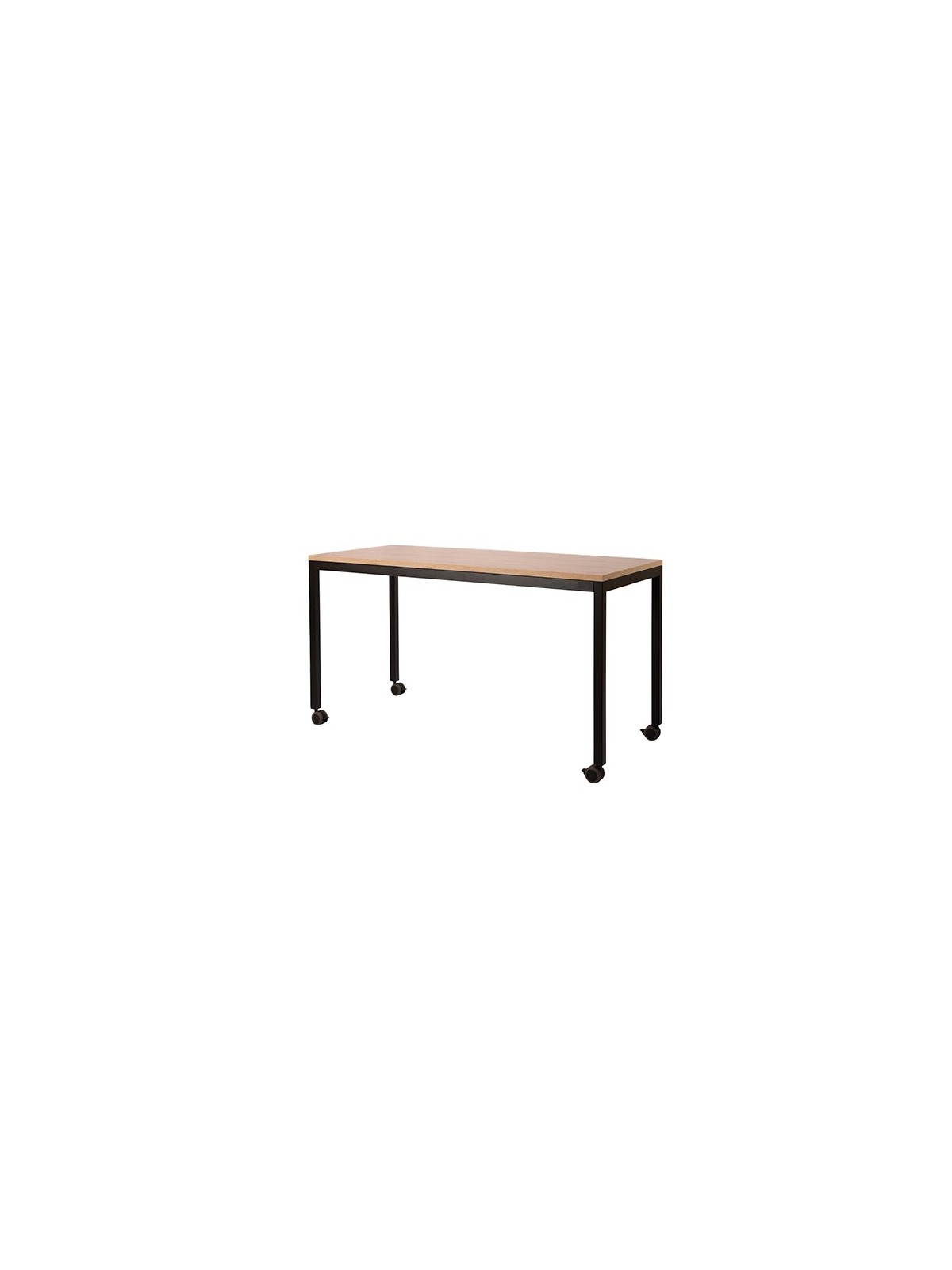 Table rectangle moderne pour aménagement intérieur, adaptée aux collectivités et aux professionnels.