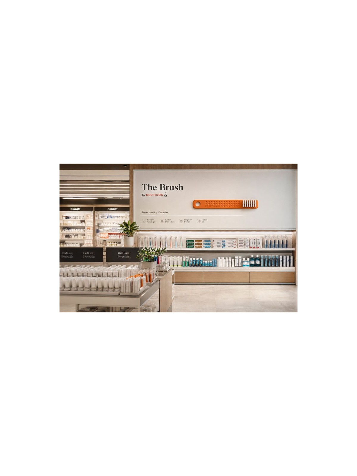 The Brush Red Hook – Objet déco design brosse à dents géante | CELONA
