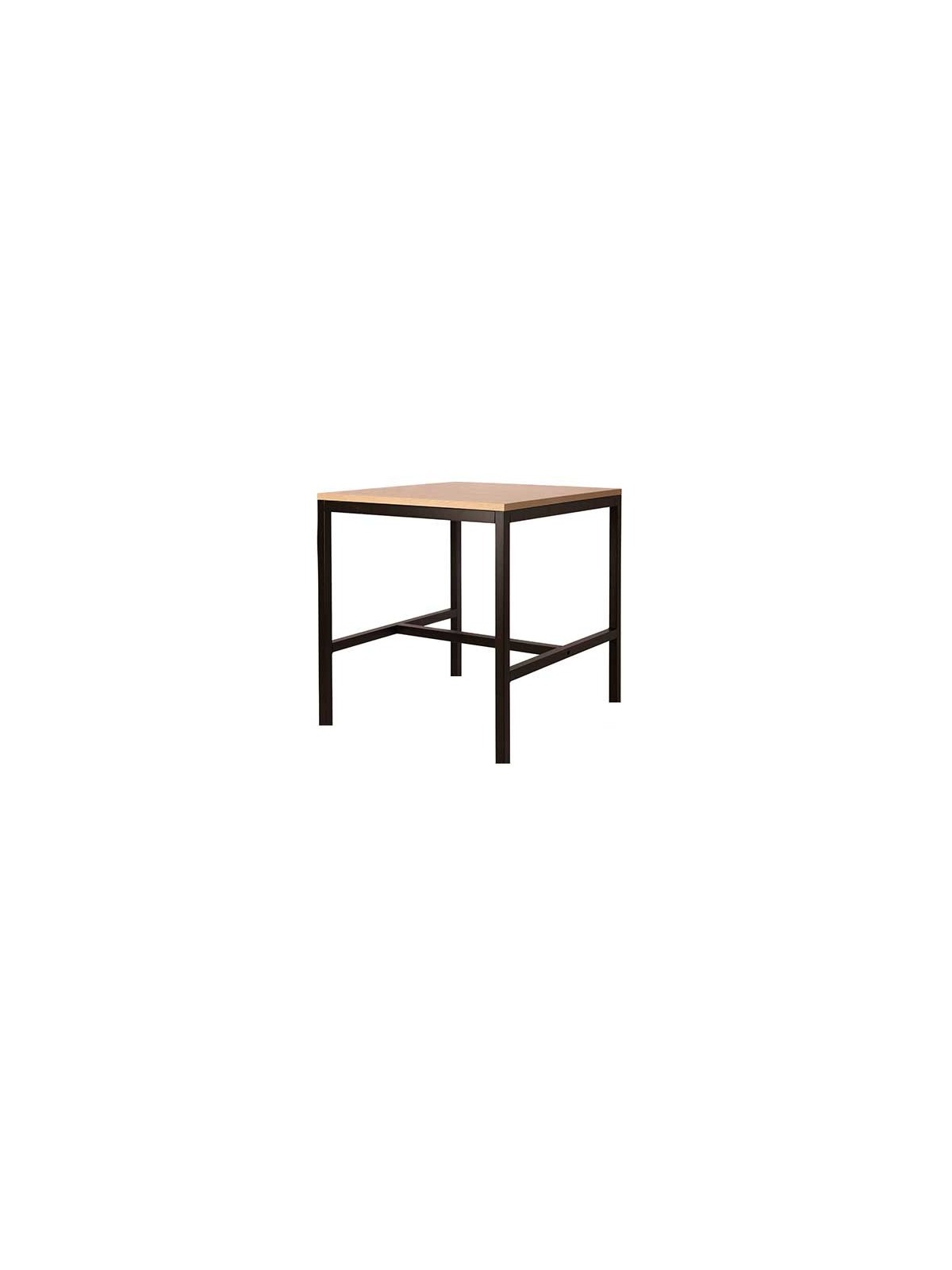Mobilier intérieur professionnel avec table carrée GISELE, adaptée aux entreprises recevant du public.