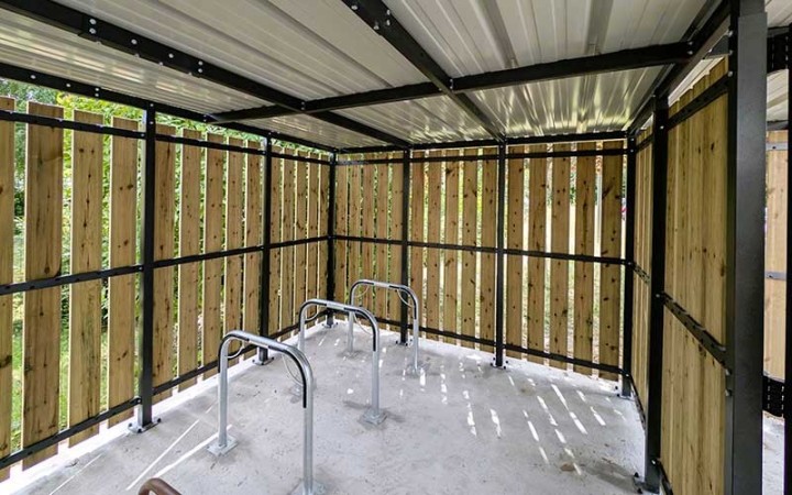 Abri vélo sécurisé Stanley 5 x 5 m collectivités et entreprises
Abri vélo collectif un parking à vélos sécurisé en espace public