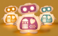Lampe robot design rechargeable AI Love You de Red Hook, objet déco lumineux original