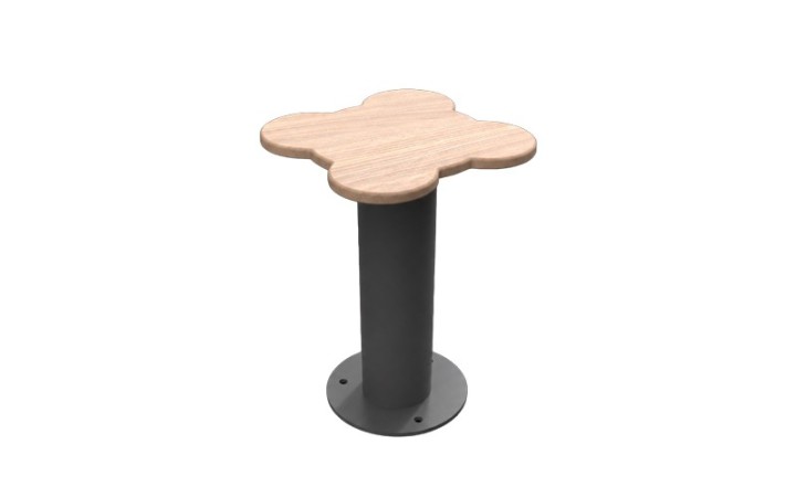 Tabouret fleur PETIOT en acier et compact HPL effet bois pour cour d’école
Tabouret enfant ludique, parc et espace collectif