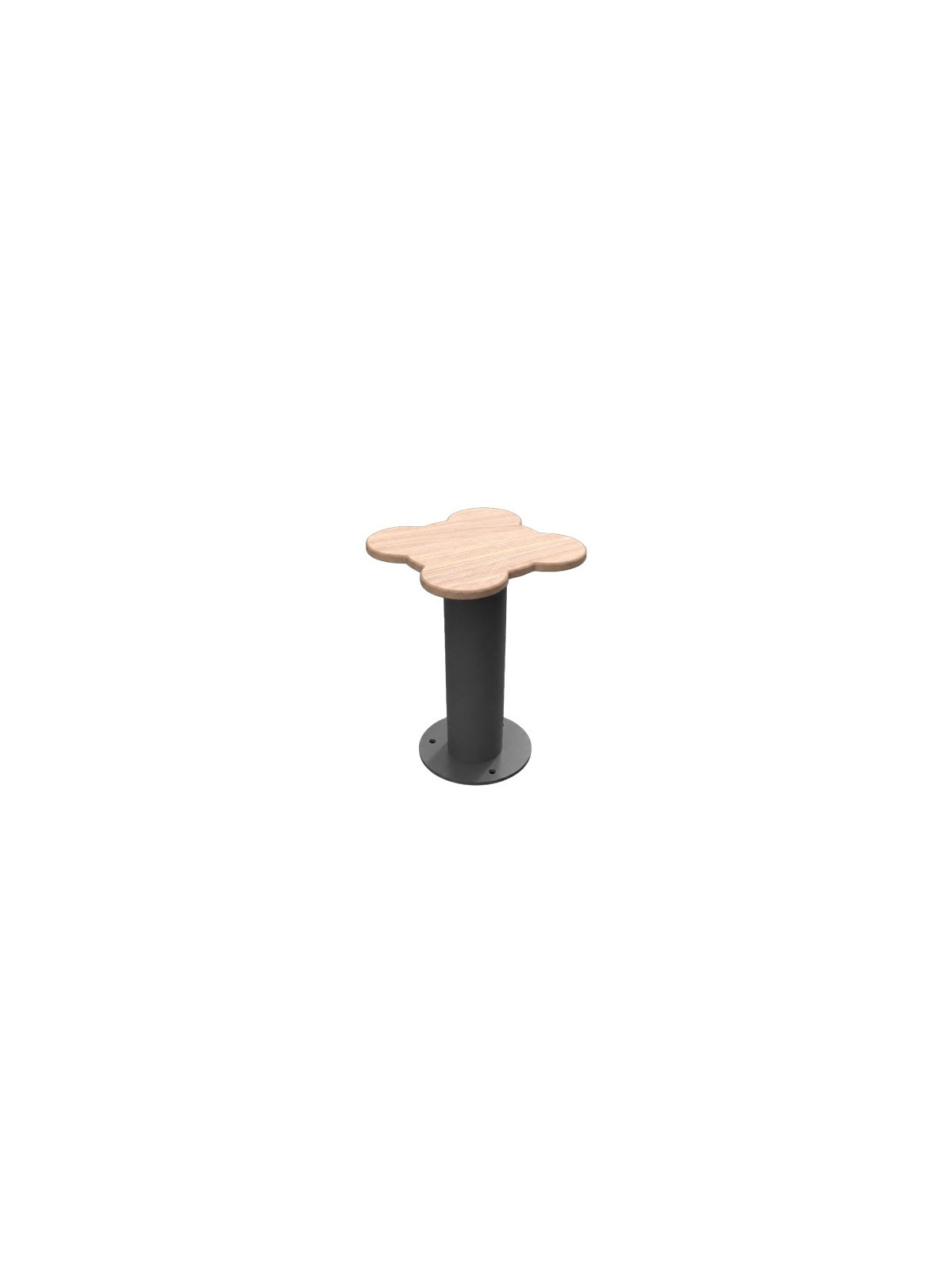 Tabouret fleur PETIOT en acier et compact HPL effet bois pour cour d’école
Tabouret enfant ludique, parc et espace collectif