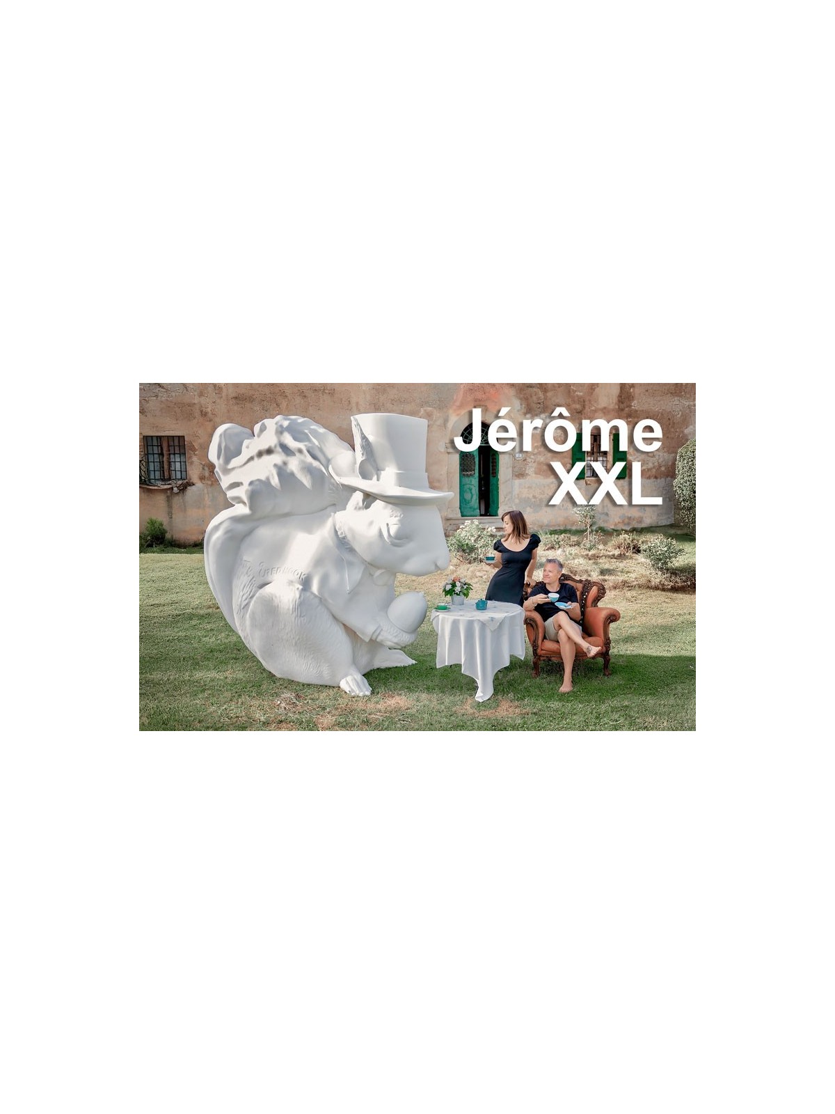 Lampe écureuil géante pour mariage événementiel